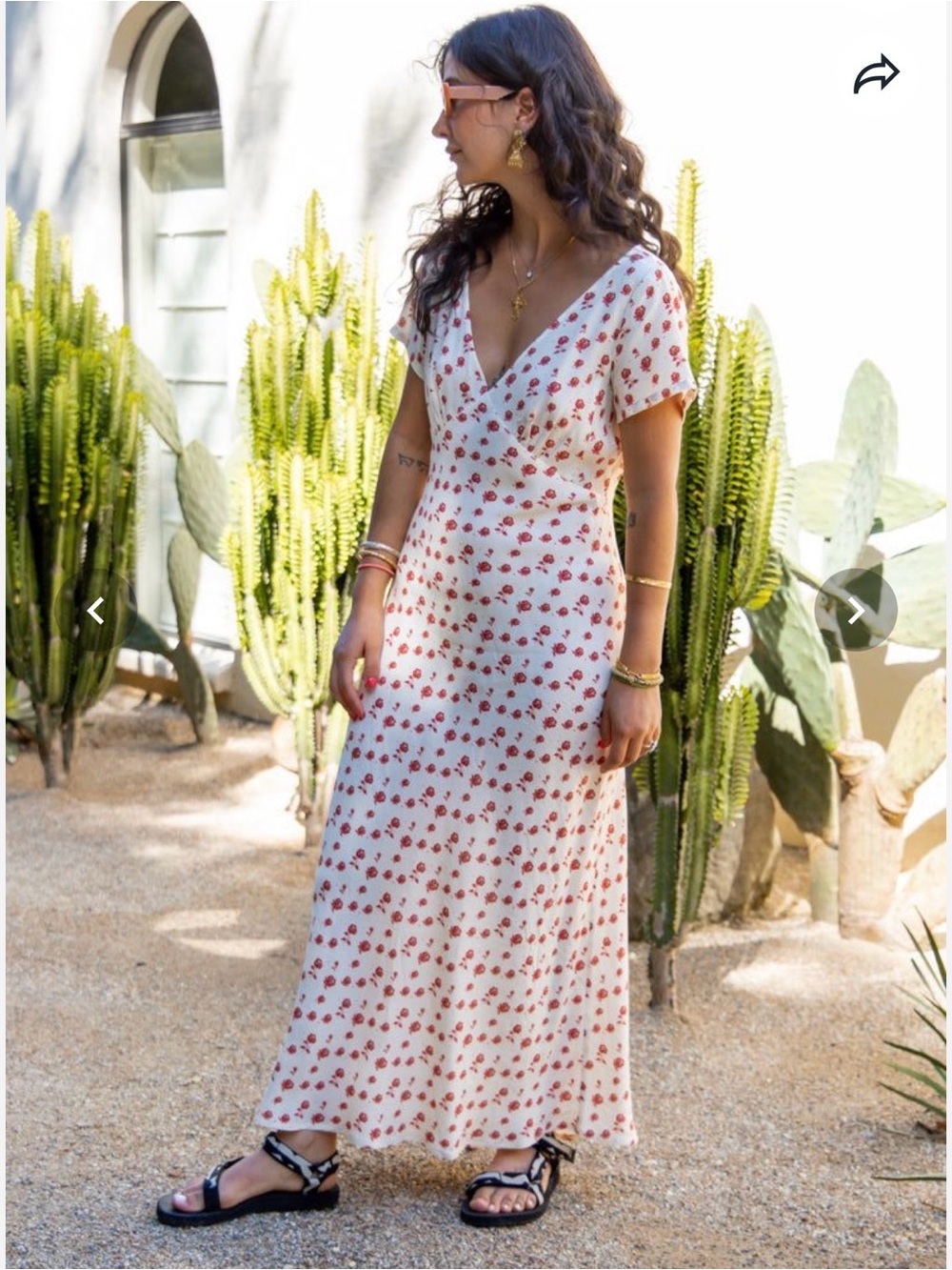 VRG GRL NWT En Scène Bias Cut Maxi Dress in Rose